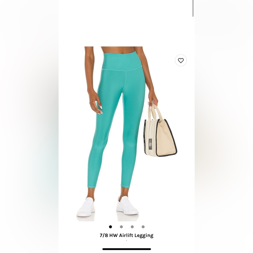 7/8 Alo Yoga Leggings, in Ocean Teal. Size M